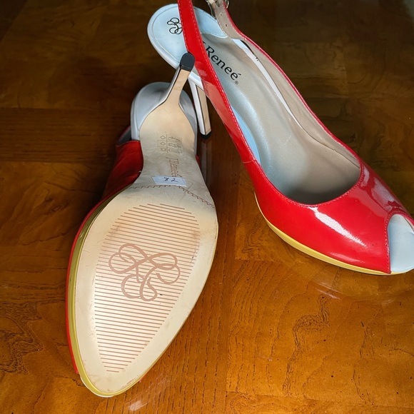 J Renee sling back open toe heels - Picture 5 of 5